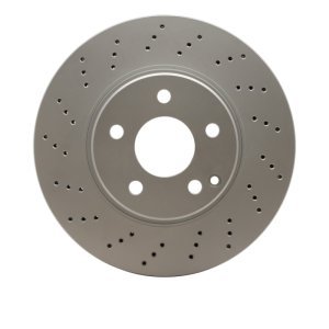 Mercedes-Benz S500 Brake Rotor (1) - Front - R1 Concepts - Drilled GeoSPEC Coated - `02-`06
